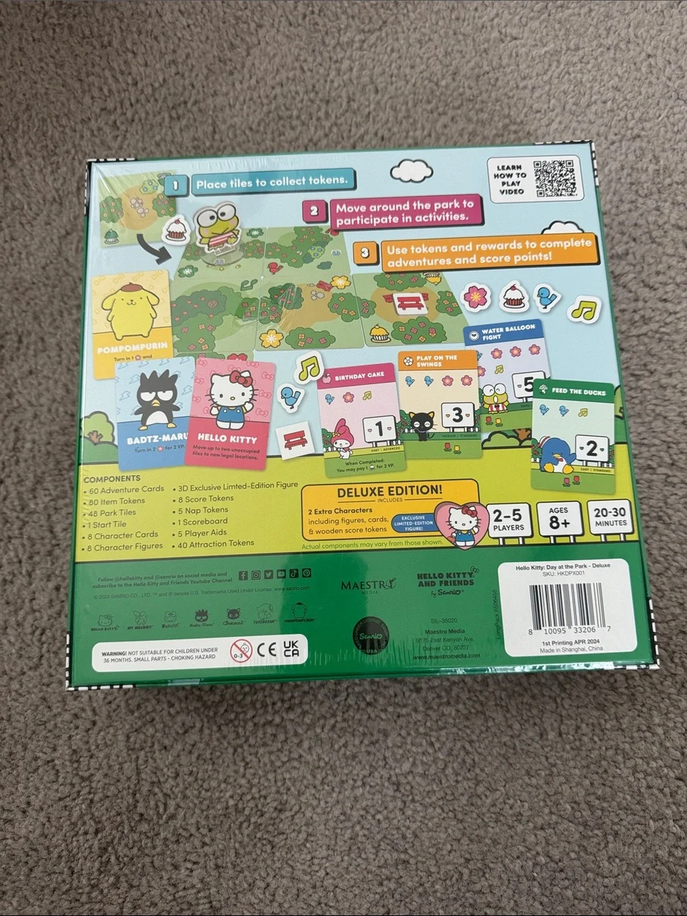 Hello Kitty Day at the Park Board Game Deluxe Edition